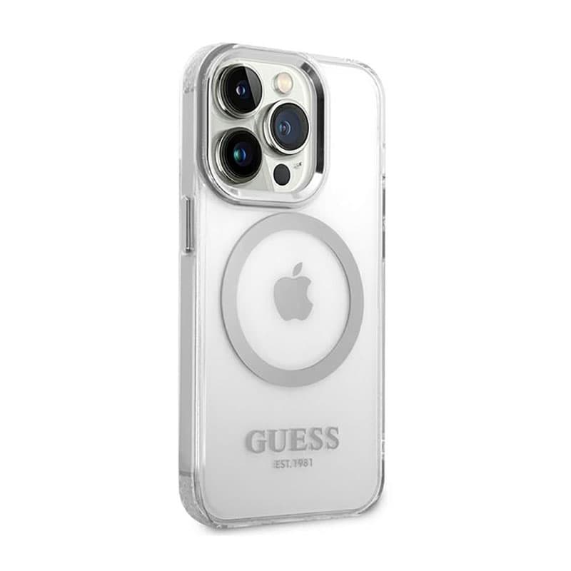 Guess Metal Outline MagSafe - Case for iPhone 14 Pro (Clear) 4