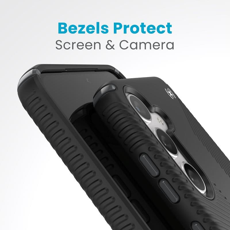 Speck Presidio2 Grip - Case for Samsung Galaxy S24+ (Black/Slate Grey/White) 5