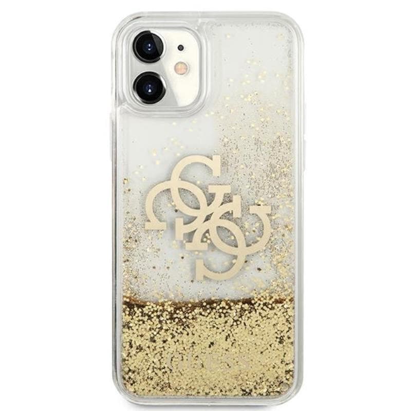 Guess Liquid Glitter 4G Big Logo - Case for iPhone 11 (gold) 5