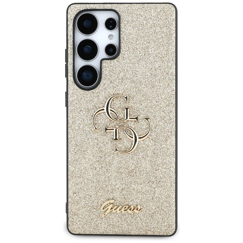 Guess Fixed Glitter Big 4G Metal Logo - Case for Samsung Galaxy S25 Ultra (gold) 3