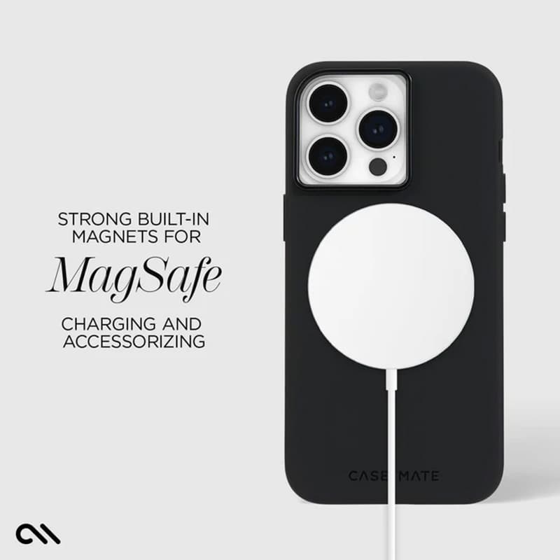 Case-Mate Silicone MagSafe - Case iPhone 15 Pro Max (Black) 4
