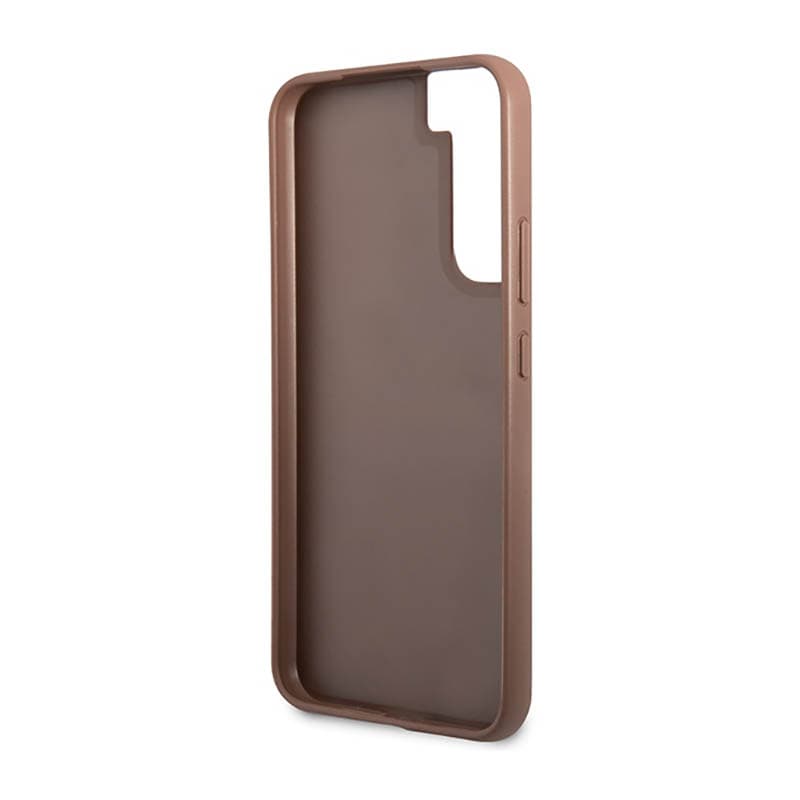 Guess 4G Metal Logo - Case for Samsung Galaxy S23 (Brown) 7