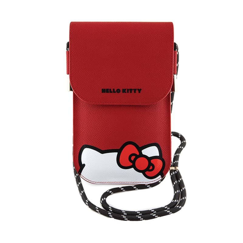 Hello Kitty Leather Hiding Kitty Cord - Phone crossbody bag (red) 2