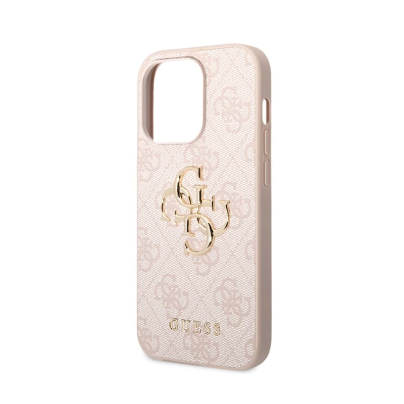 Guess 4G Big Metal Logo - Case for iPhone 15 Pro (Pink) 6