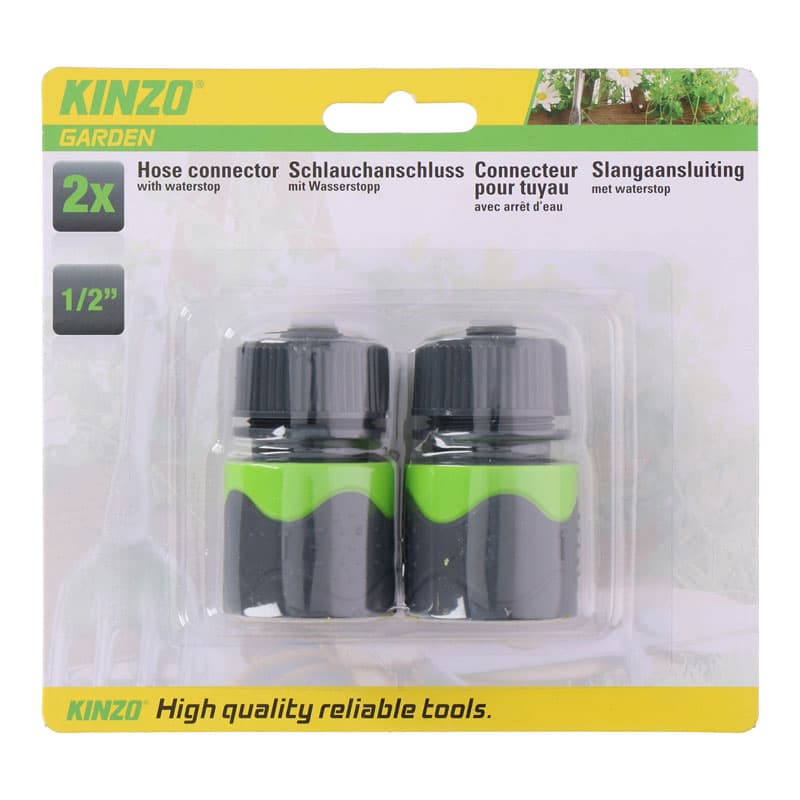 Kinzo - 1/2 "Garden Hose Connector Set (2 pcs.) 2