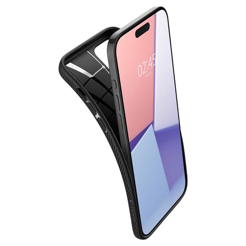 Spigen Liquid Air - Case for iPhone 15 Pro (Matte Black) 7