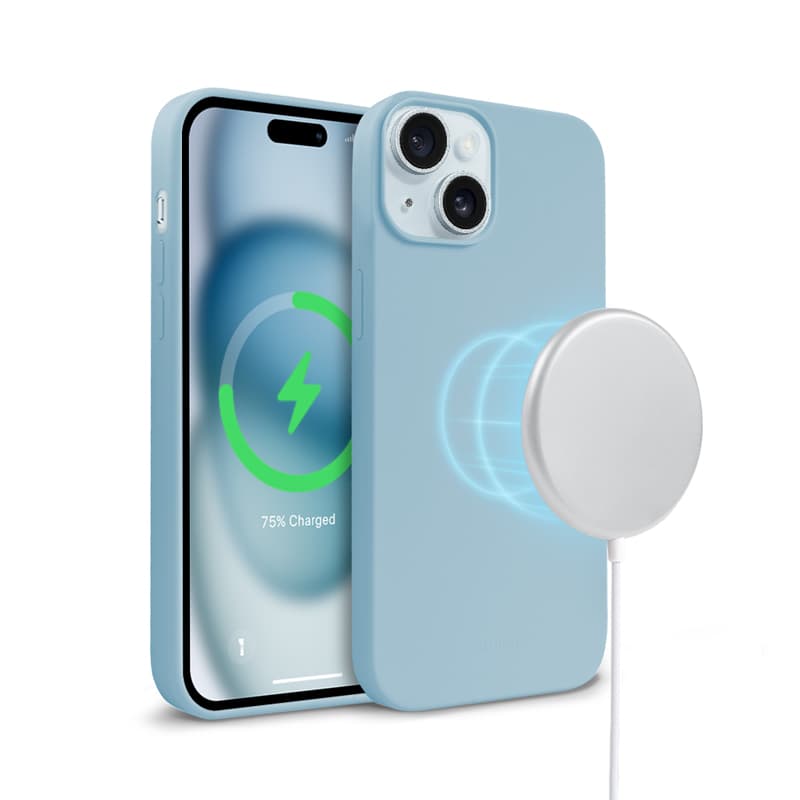 Crong Color Cover Magnetic - iPhone 15 MagSafe Case (Blue) 5