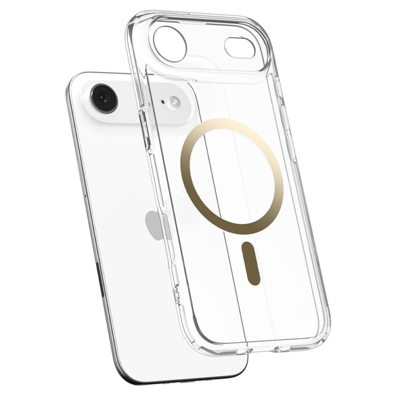 Spigen Ultra Hybrid Mag MagSafe - Case for iPhone Air (Clear/Gold) 5