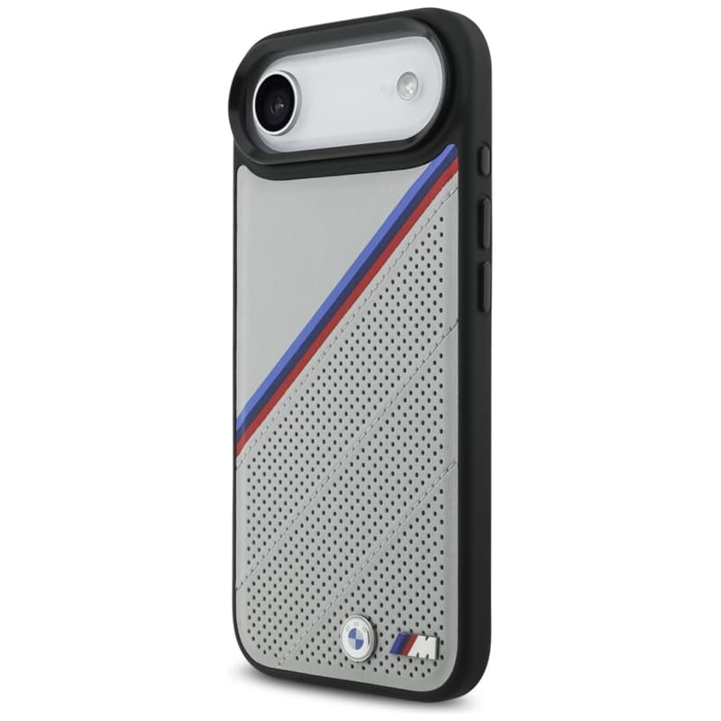 BMW M Tricolor Metal Logo MagSafe - iPhone Air Case (Gray) 2