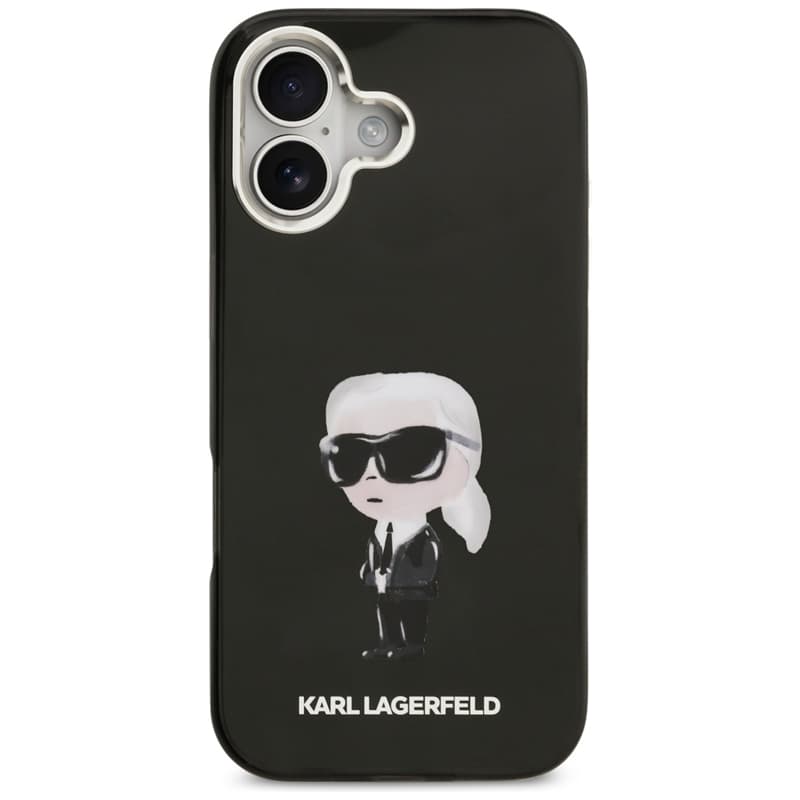Karl Lagerfeld IML Aquarelle Karl & Logo MagSafe - Case iPhone 17 (Black) 3