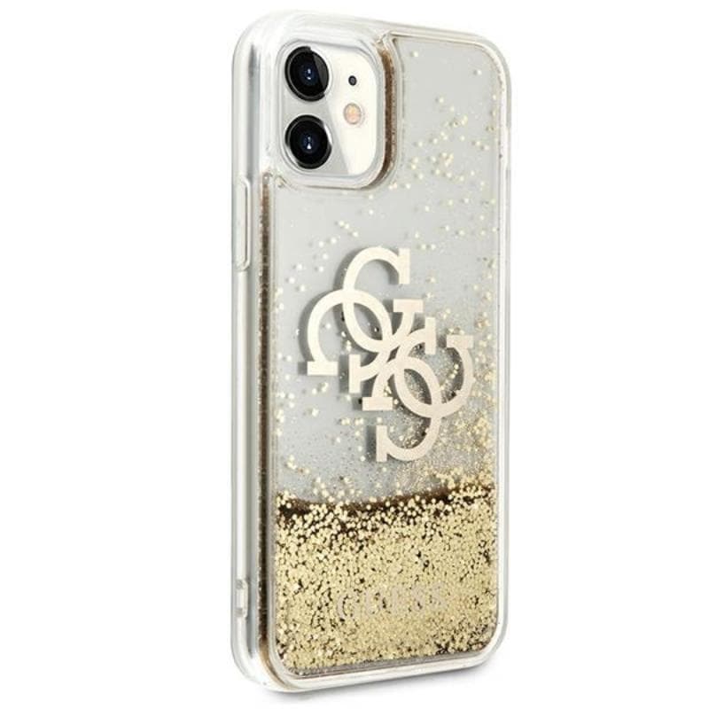Guess Liquid Glitter 4G Big Logo - Case for iPhone 11 (gold) 6