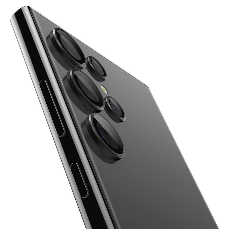 Spigen Optik Pro GLAS.TR EZ Fit Camera Protector 2-Pack - Lens protection glass for Samsung Galaxy S24 Ultra (2 pcs) (Black) 3