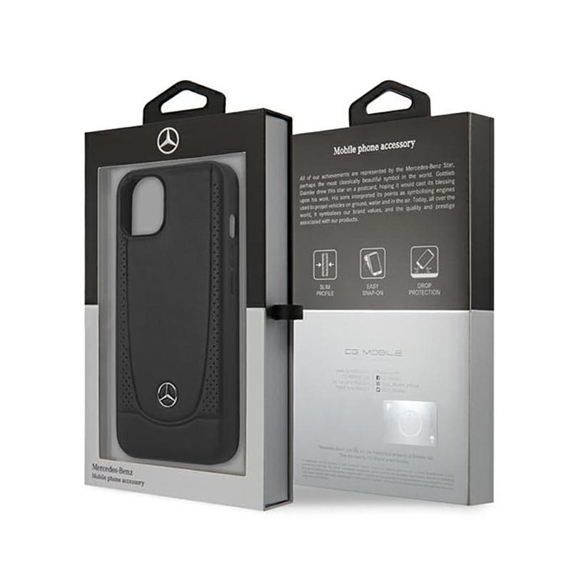 Mercedes Leather Urban Line - Case for iPhone 14 Plus (Black) 8