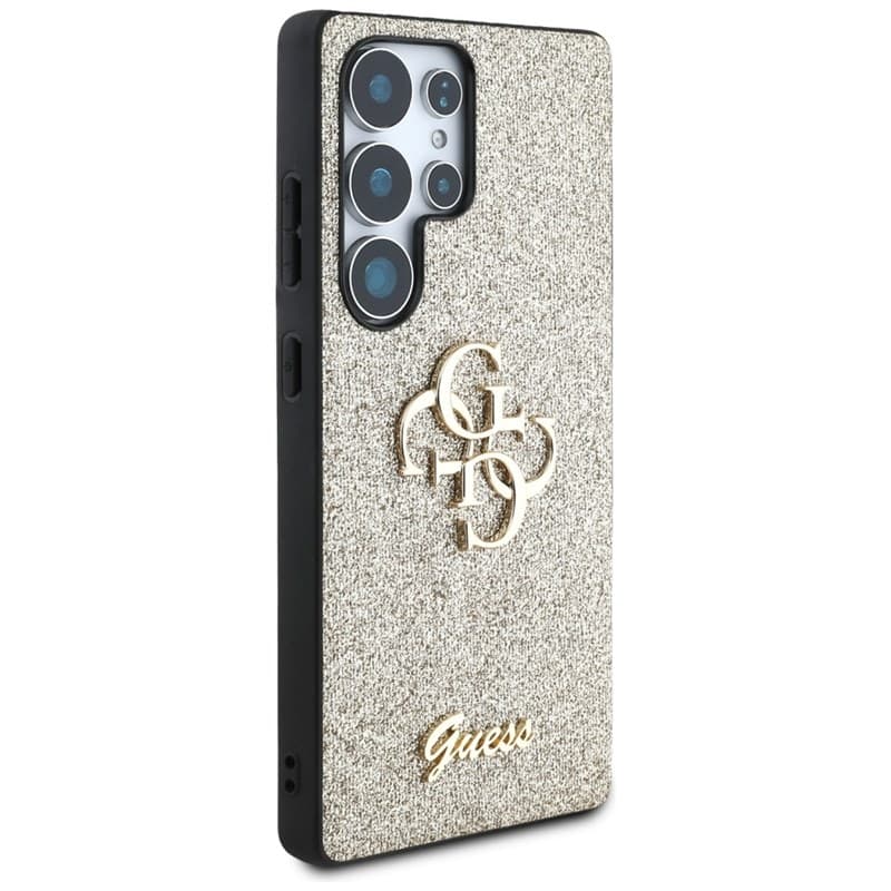 Guess Fixed Glitter Big 4G Metal Logo - Case for Samsung Galaxy S25 Ultra (gold) 4