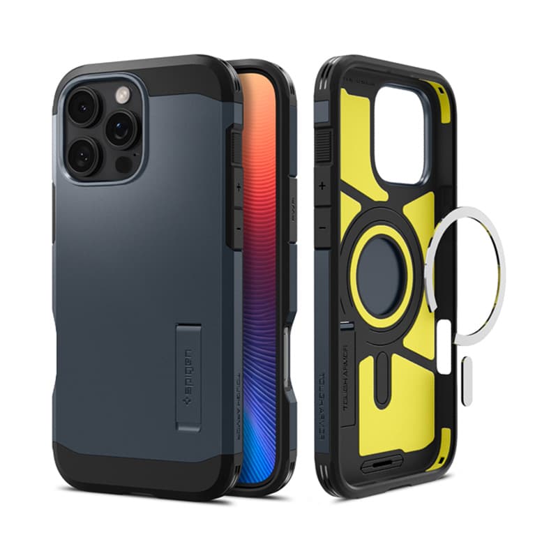 Spigen Tough Armor Mag MagSafe - Case for iPhone 16 Pro Max (Metal Slate)