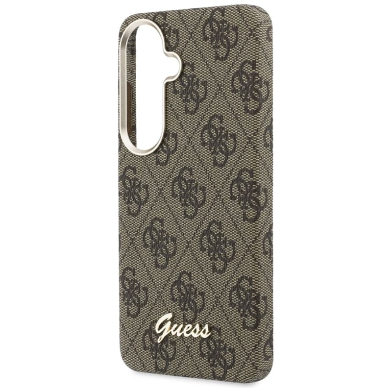 Guess 4G Script MagSafe - Samsung Galaxy S26 Case (Brown) 6