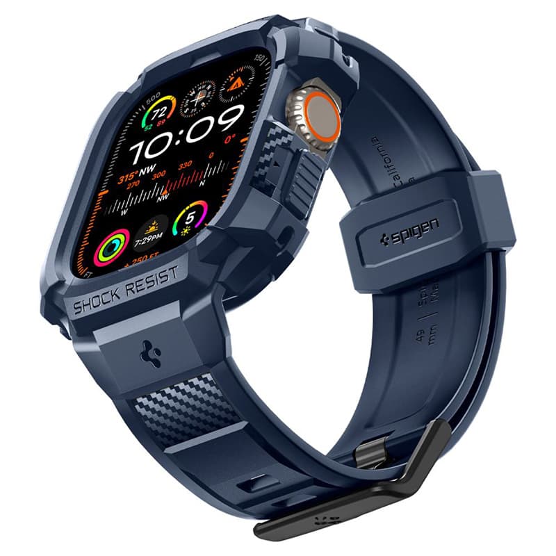Spigen Rugged Armor Pro - Strap with case for Apple Watch Ultra 49 mm (Navy Blue) 6