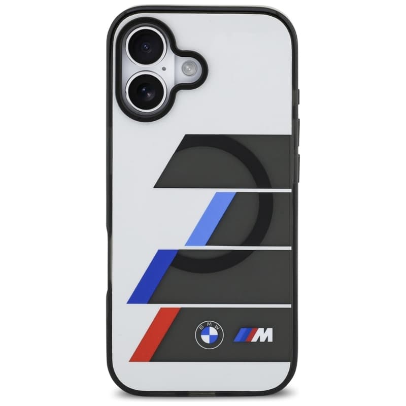 BMW M IML Metal Buttons Tricolor Lines MagSafe - Case iPhone 17 (anthracite) 3