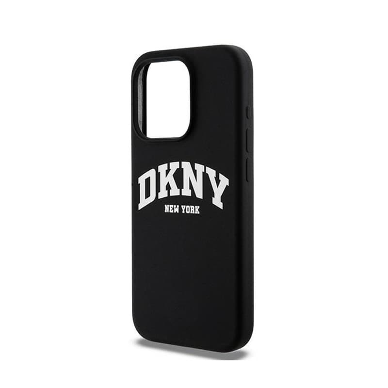 DKNY Liquid Silicone White Printed Logo MagSafe - Case for iPhone 15 Pro (black) 6