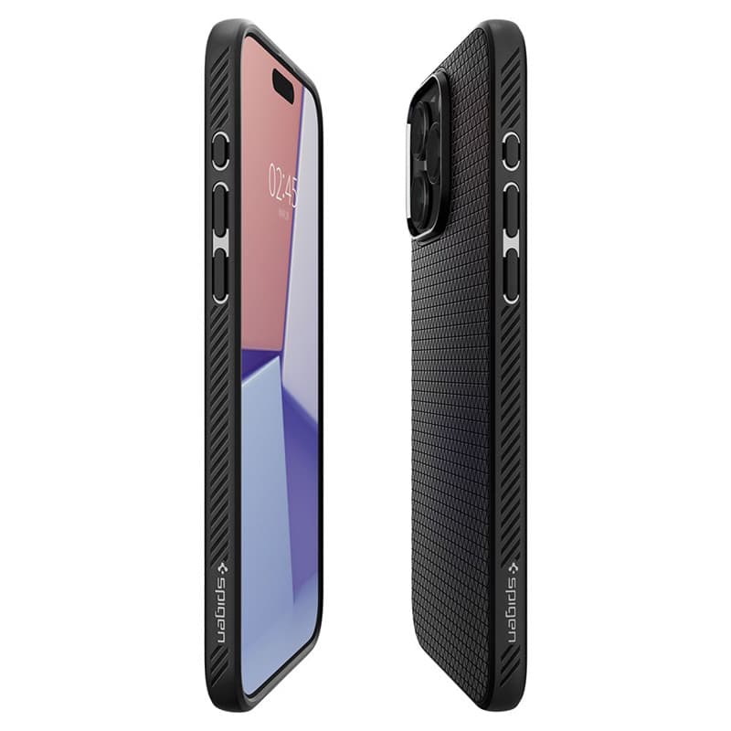 Spigen Liquid Air - Case for iPhone 15 Pro (Matte Black) 8