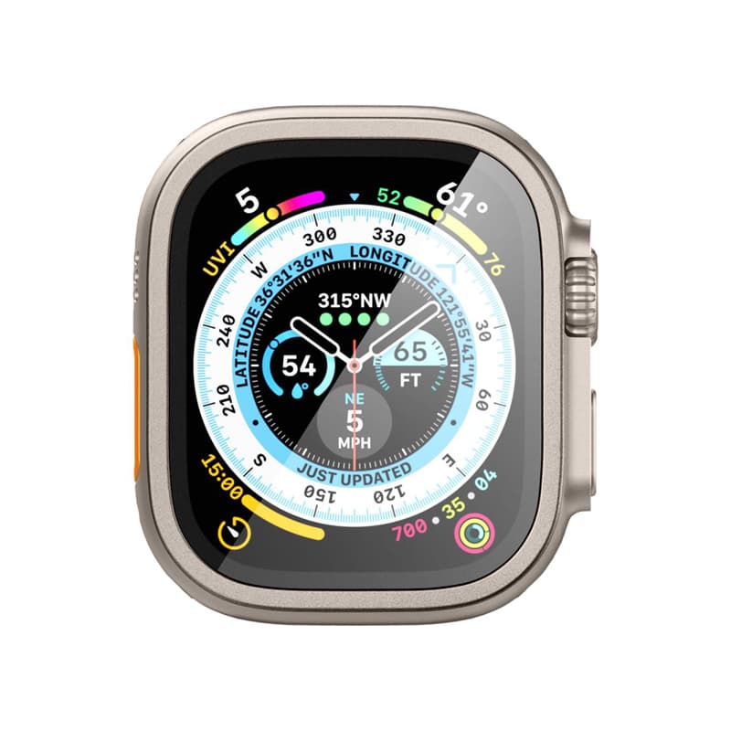 Spigen Glas.TR Slim Pro - Tempered Glass for Apple Watch Ultra 49 mm (Titanium) 3
