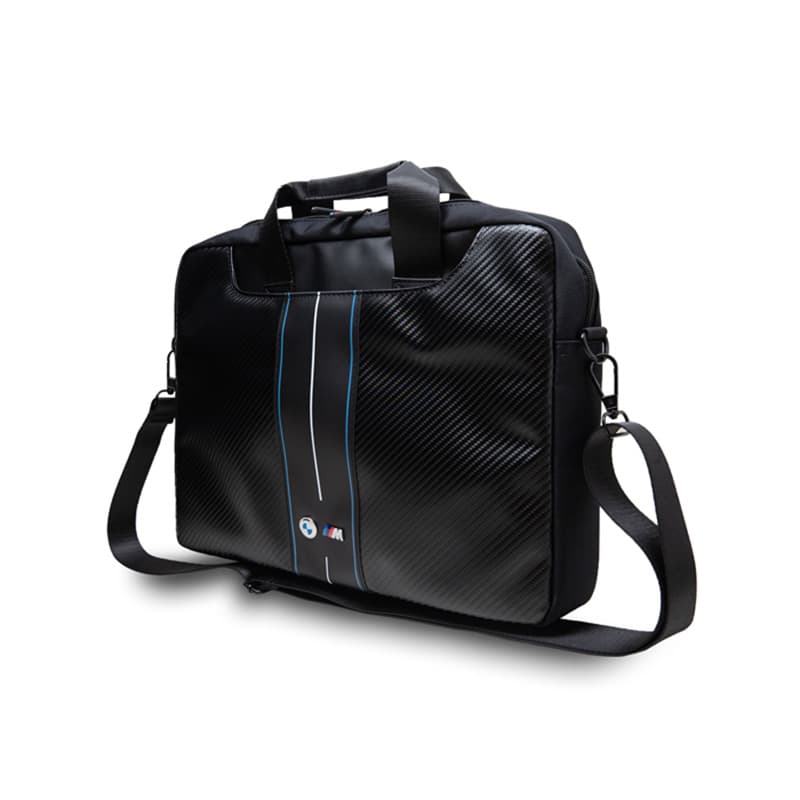 BMW Carbon Blue Stripes - 16" Notebook case (black) 2
