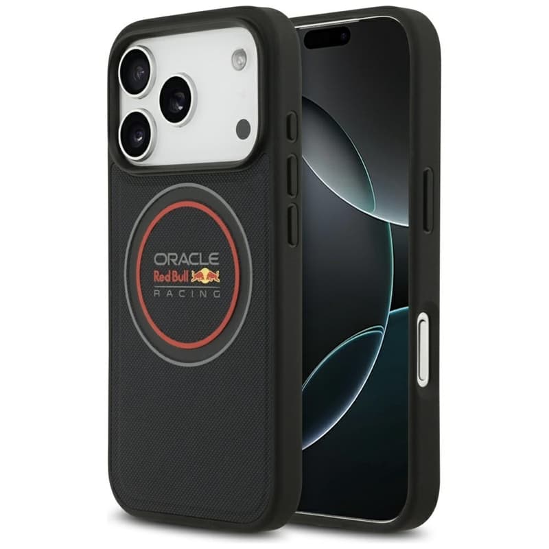 Red Bull Meshed Logo And Red Ring MagSafe - iPhone 17 Pro Max Case (Navy Blue) 1