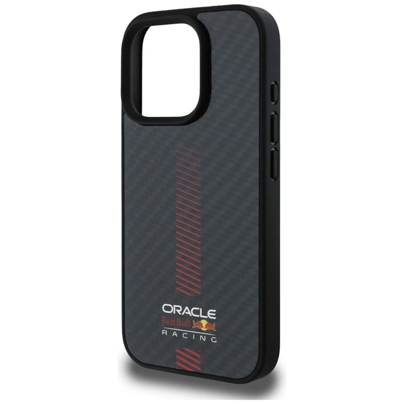Red Bull Carbon Fiber Power Bar MagSafe - iPhone 16 Pro Case (Black) 6