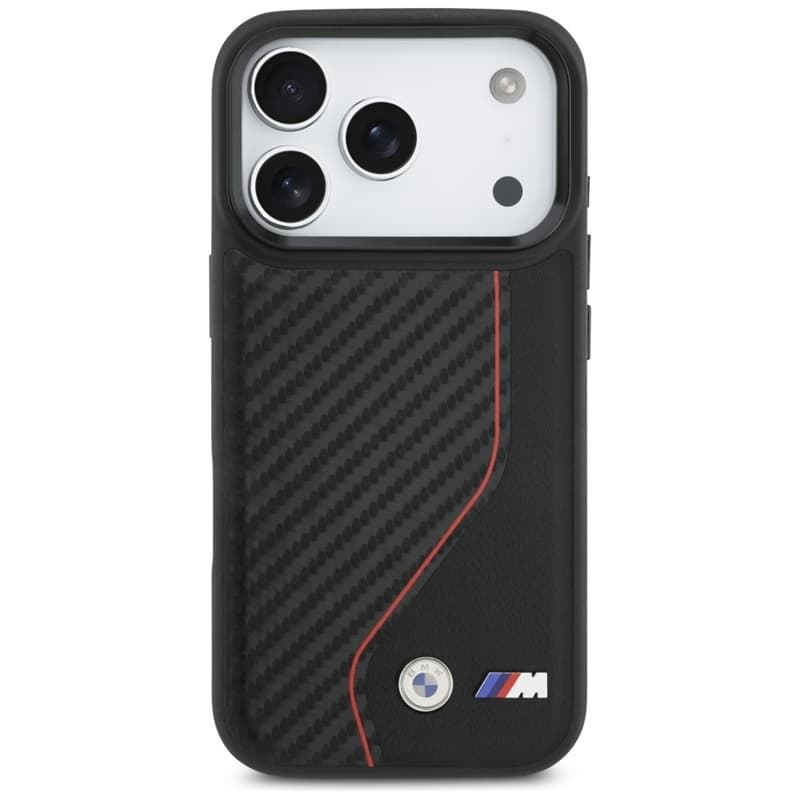 BMW M Carbon Line & Logo MagSafe - Case iPhone 17 Pro (red) 3