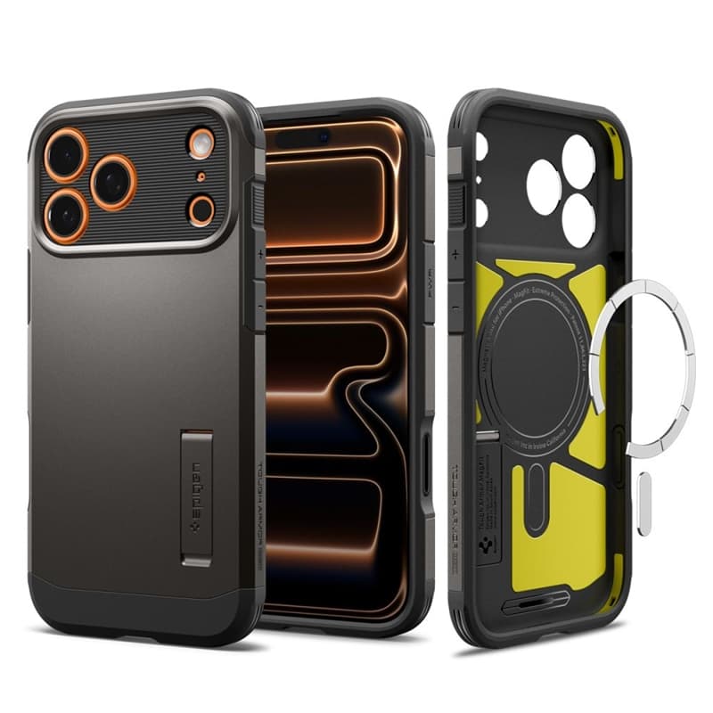 Spigen Tough Armor T Mag MagSafe - Case for iPhone 17 Pro Max (Gunmetal) 1