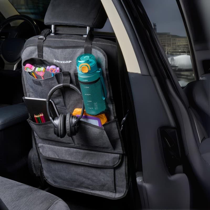 Dunlop - Car Back Seat Organizer 65x41 cm (Grey) 4