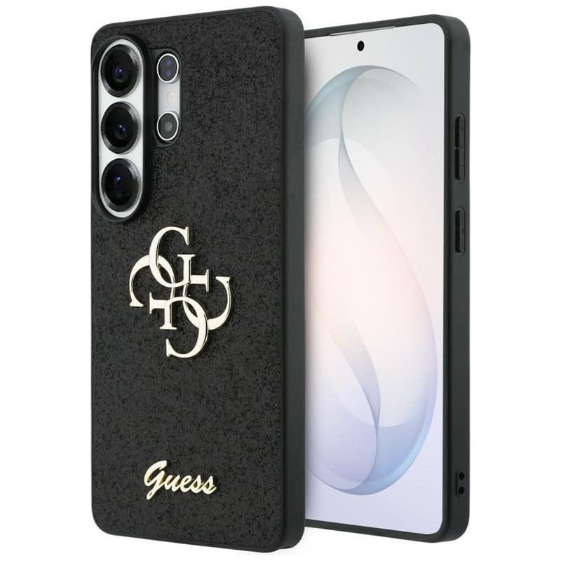 Guess Fixed Glitter Big 4G Metal Logo - Samsung Galaxy S26 Ultra Case (Black) 1