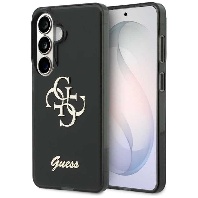 Guess IML Big Metal 4G Script - Samsung Galaxy S26 Case (Black) 1