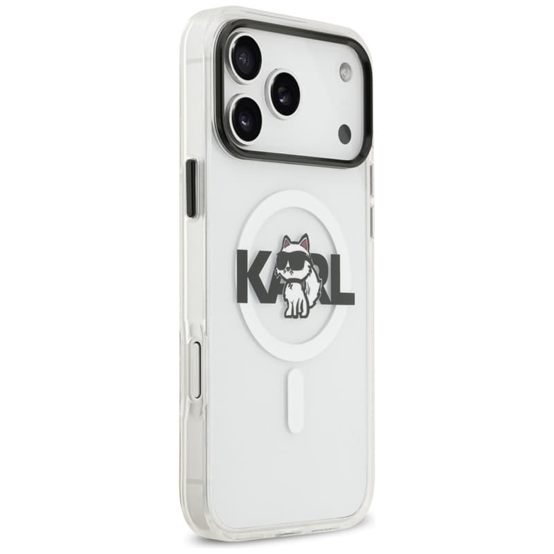 Karl Lagerfeld IML Choupette Sketch Logo MagSafe - Case for iPhone 17 Pro (transparent) 4
