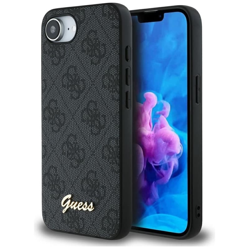 Guess 4G Script Logo MagSafe - Case for iPhone 16e (black)