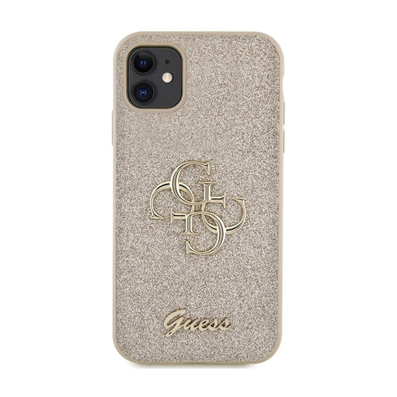 Guess Glitter Script Big 4G - Case iPhone 11 (Gold) 3