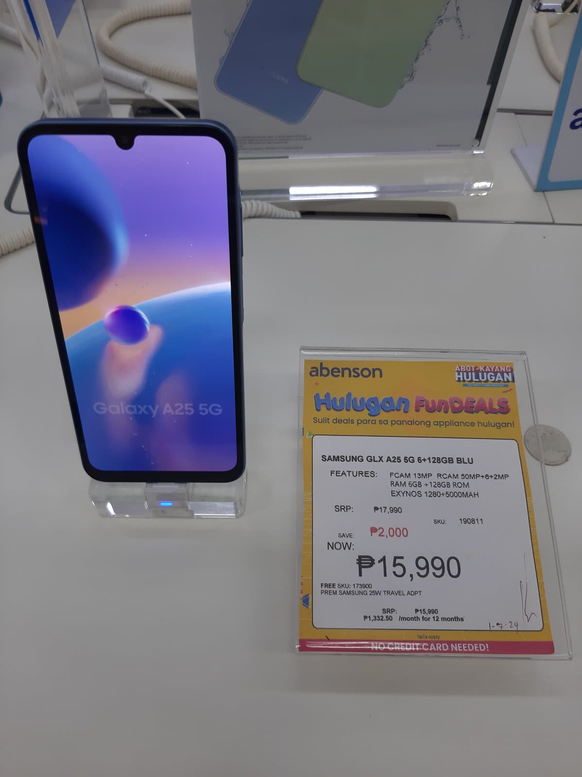 Galaxy A25 5G remontas Vilniuje