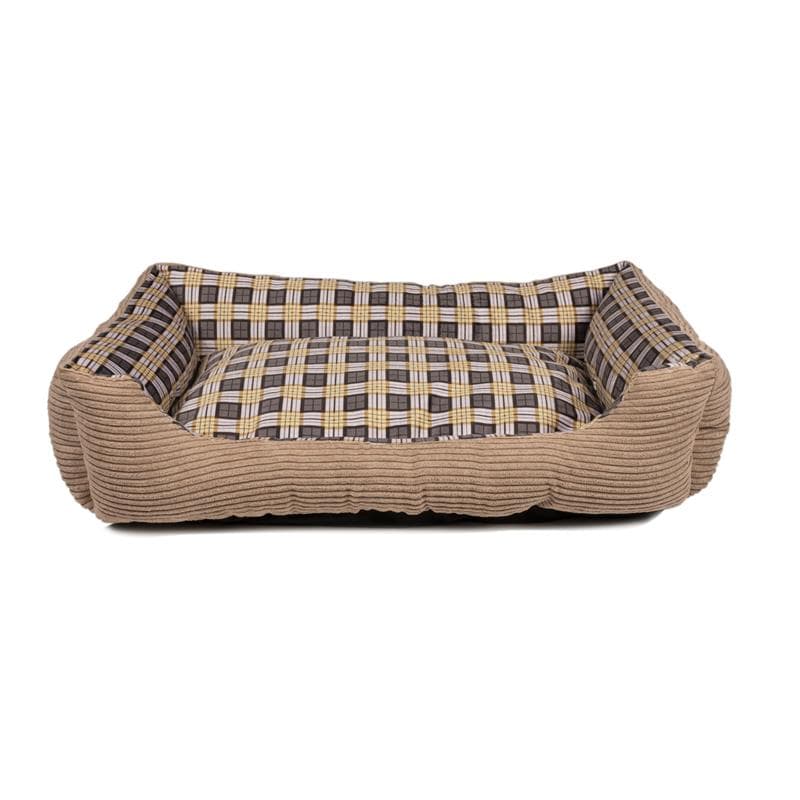Soft bed sofa for a dog 75 x 58 x 19 cm size. L (beige) 1