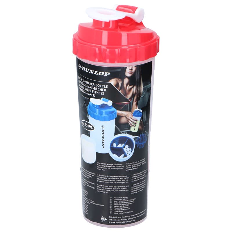 Dunlop - Sports shaker bottle with convenient closure 550 ml 1