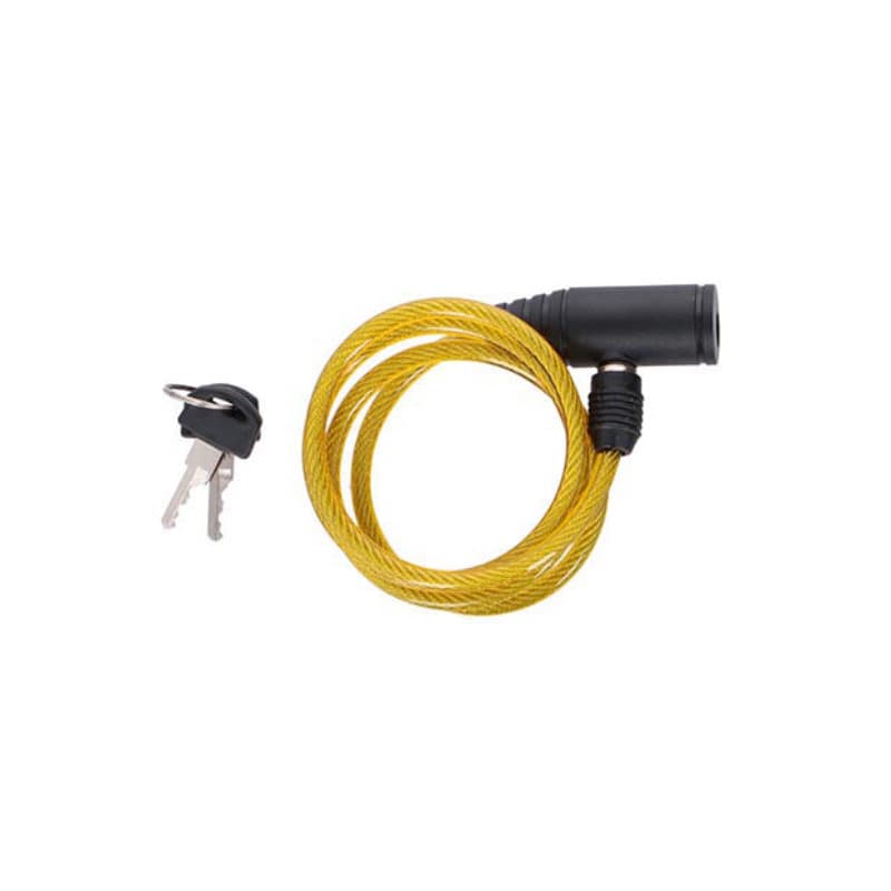 Dunlop - Keyed spiral bike lock (Yellow) 1