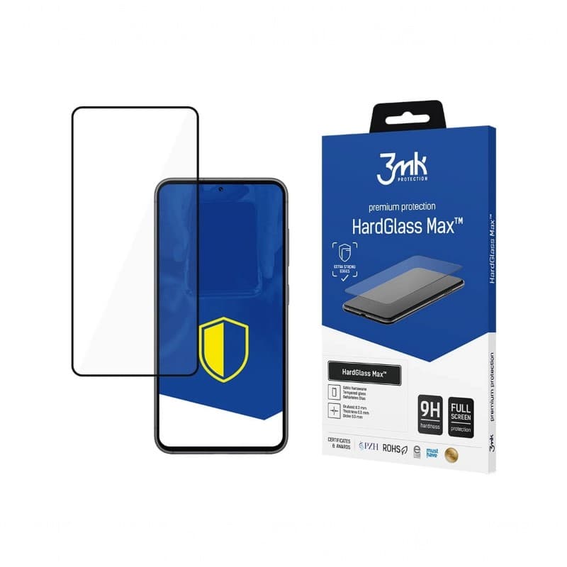 3mk HardGlass Max - Tempered Glass for Samsung Galaxy A55 5G (Black) 1