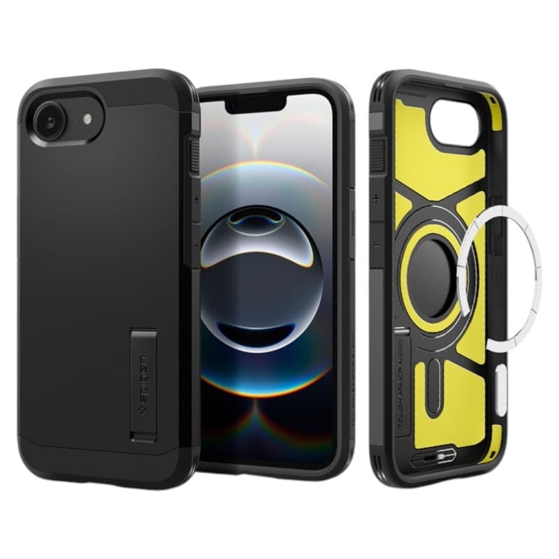 Spigen Tough Armor Mag MagSafe - Case for iPhone 17e / 16e (Black) 1