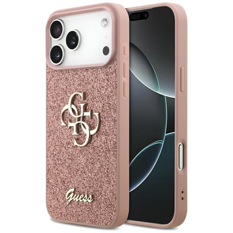 Guess Fixed Glitter Big 4G - Case for iPhone 17 Pro Max (pink) 1
