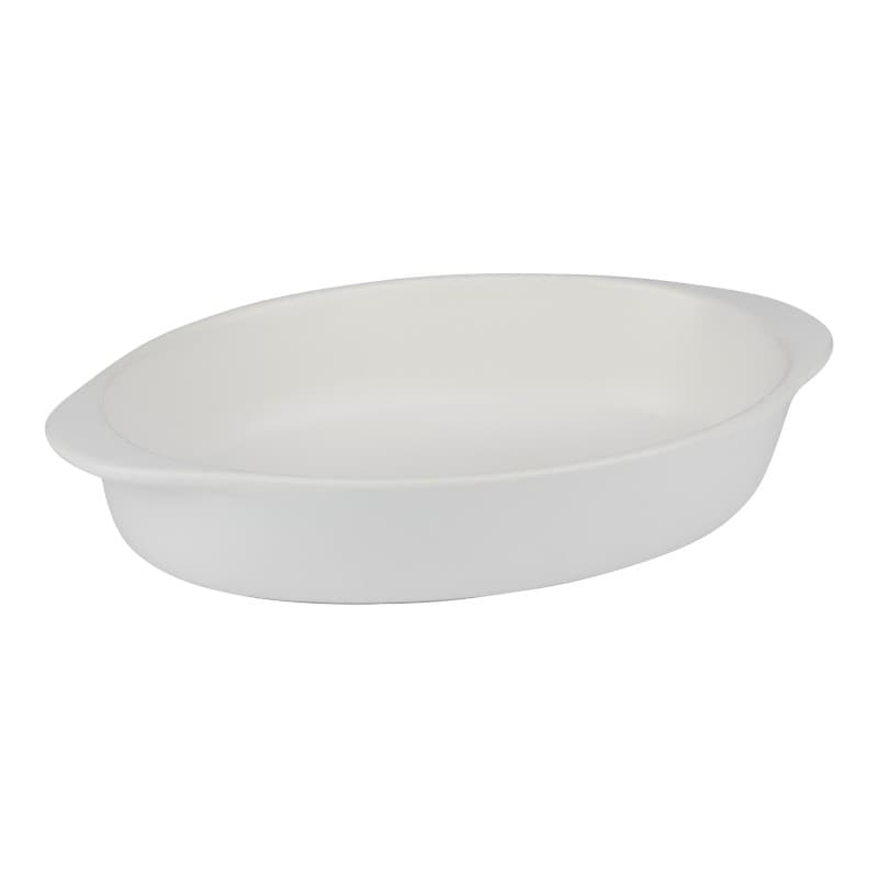 Alpina - Ceramic Oven-Resistant Baking Dish, Oval, 27x17x5.3 cm (White) 1