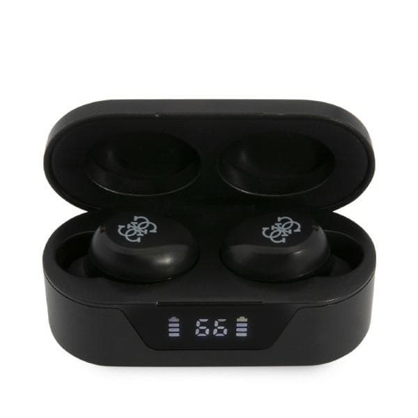 Guess True Wireless Earphones BT5.0 5H - TWS Earphones + Charging Case (Black) 1