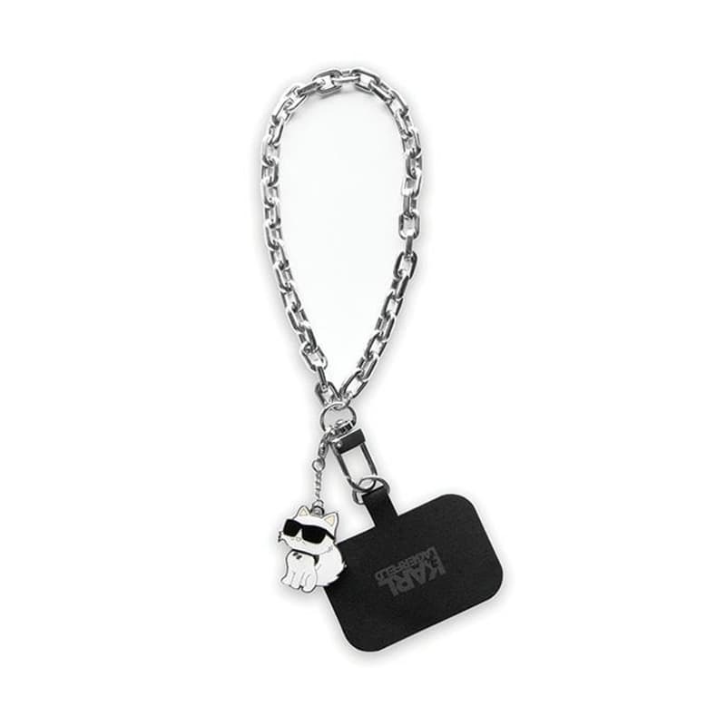 Karl Lagerfeld Universal Hand Strap Choupette - Phone Strap (Silver) 1