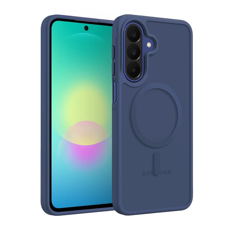 Crong Hybrid Matte Magnetic - MagSafe Case Samsung Galaxy A27 5G (Navy Blue) 1