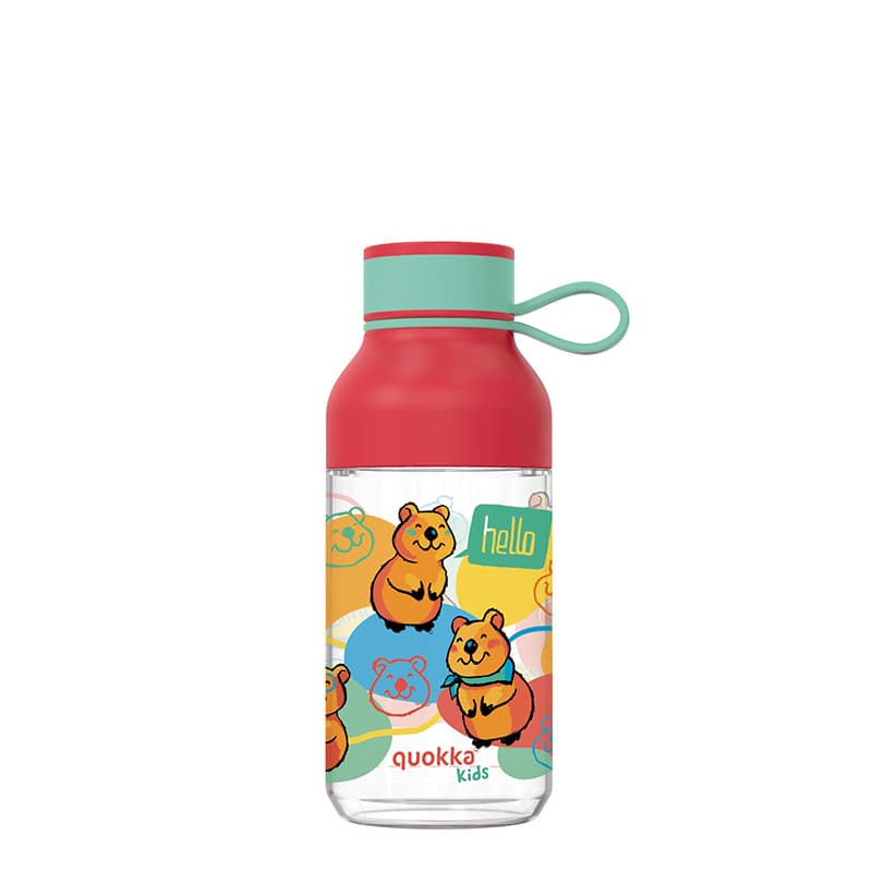 Quokka Ice Kids with strap - ecozen 430 ml water bottle with strap (Happy Quokka) 1