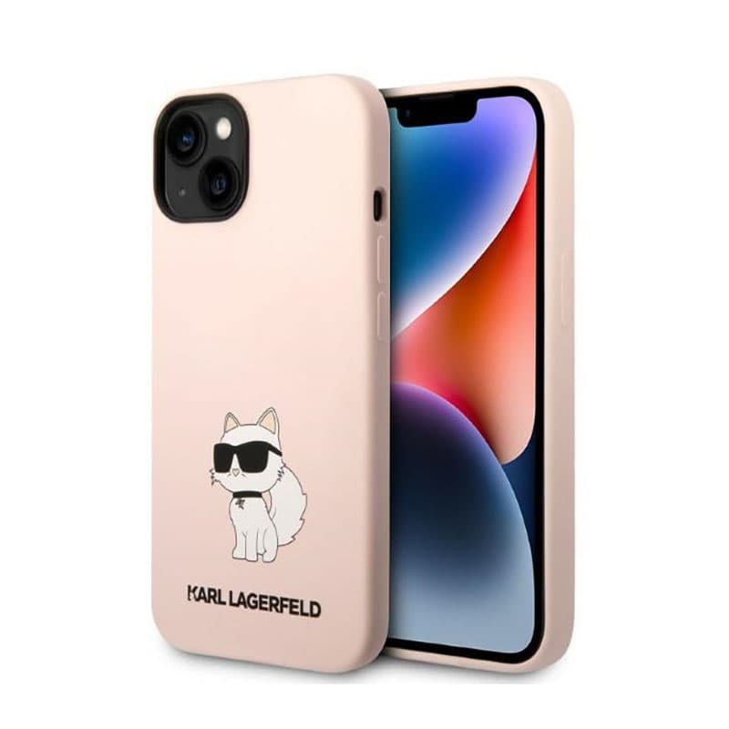 Karl Lagerfeld Silicone NFT Choupette - Case for iPhone 14 Plus (Pink) 1