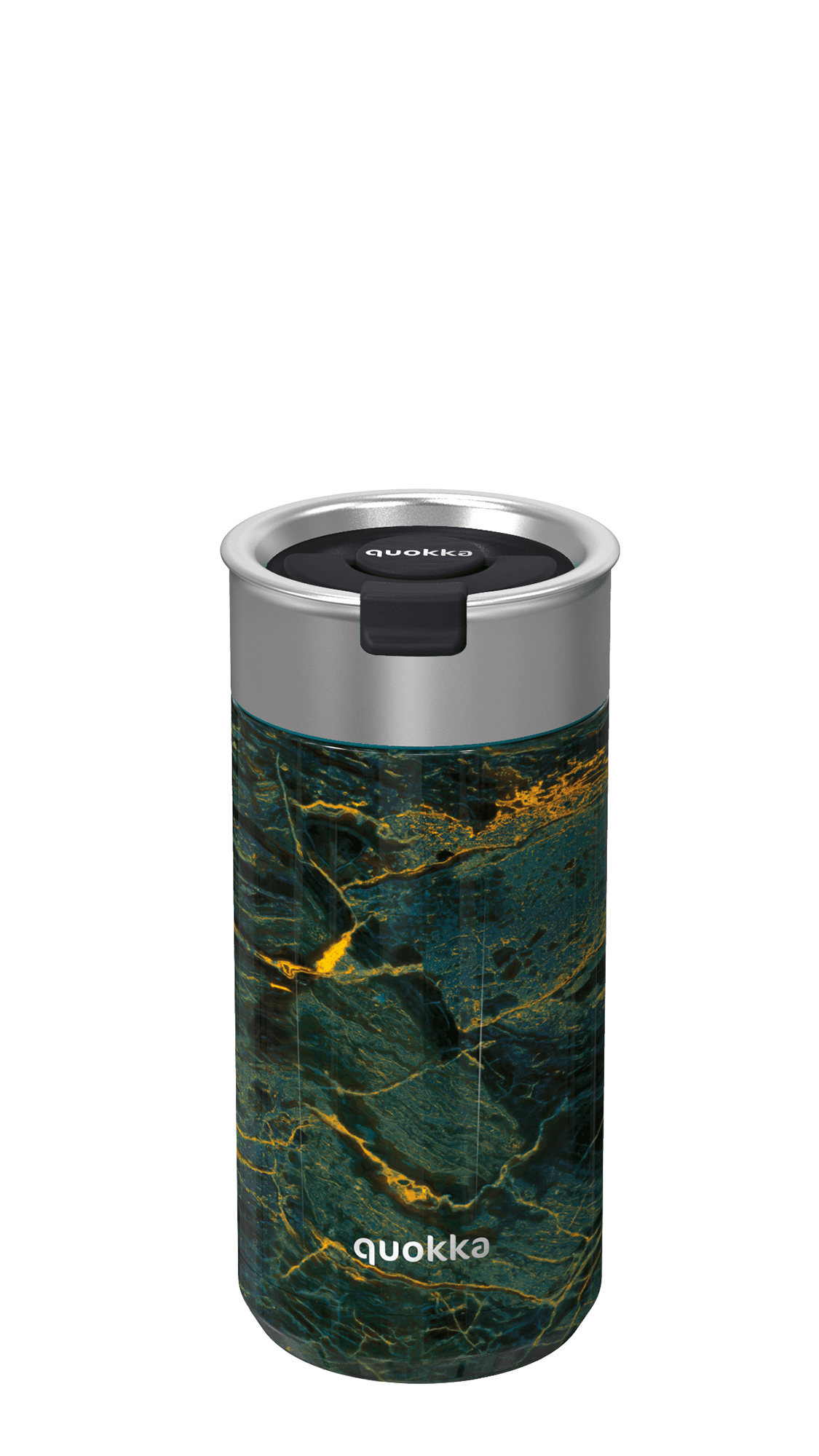 Quokka Boost Coffee Tumbler - Stainless Steel Thermal Mug with Infuser 400ml (Greenstone) 1